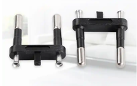 TWL Marken-Steckdoseneinsätze nach Europäischer Norm, RoHS-konform, Schuko-Steckdoseneinsatz (Massiv & Hohl), Modell TWL-N02, 250V, Schwarz, Messing