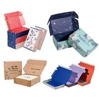 Boîte d'expédition cadeau en papier d'emballage de produit en carton mat pliable à conception personnalisée personnalisée avec insertion