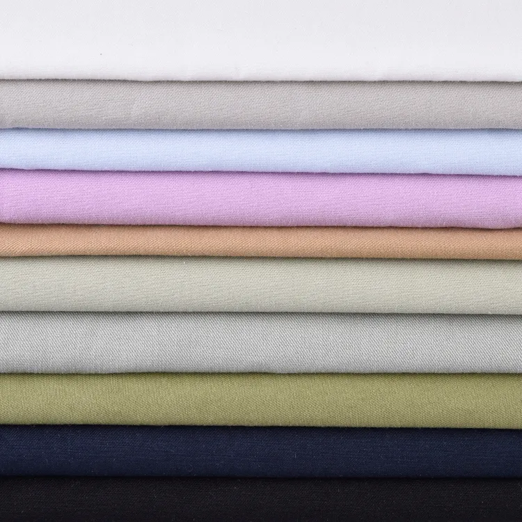 Gömlek için yeni tasarım düz renk 158gsm % 100% pamuk ipliği boyalı dokuma kumaşlar
