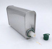 Boîte en métal de qualité alimentaire 500ml pour huile d'olive de style épice F récipient en étain bec en plastique vente directe en usine