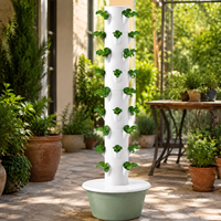 Système de jardinage vertical hydroponique à 9 niveaux, jardinière en tour, design gain de place pour serre et jardin domestique