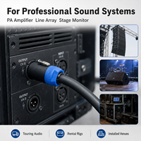 Câble de haut-parleur verrouillable compatible NL8 à 8 conducteurs, 3m, 5m, 10m, 15m, pour amplificateur PA, sonorisation de scène et systèmes Line Array - Vente en gros