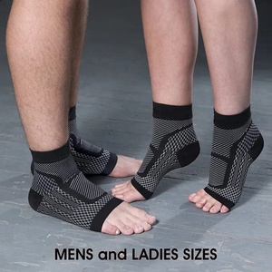 جوارب التهاب اللفافة الأخمصية بدعامة للكاحل ، أكمام دعم ضغط الكاحل ودعم قوس القدم - Product Image 3