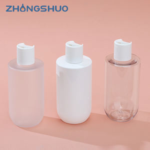 Großhandel Premium 200ml Mattierte Kunststoffflasche für Duschgel mit Disc-Top-Verschluss Neue Transparente Tonerflasche mit Flacher Schulter - Product Image 4