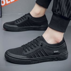 Zapatos casuales de nuevo estilo con parte superior de malla transpirable con nervaduras, zapatos modernos con suela suave y diseño de caña baja. - Product Image 2