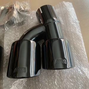 Квадратные выхлопные трубы для BMW5 18-23 серии G30 G38 525i 528i 530i из нержавеющей стали, титановый сплав - Product Image 2