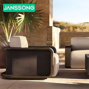 Ensemble de table et de chaises de jardin en aluminium pour hôtel, ensemble de meubles de jardin, chaises de salle à manger de jardin, tables d'hôtel - Product Image 2