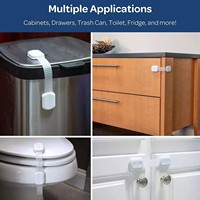 Serrure adhésive réglable pour armoire bébé, pour porte coulissante, pour toilettes, réfrigérateur