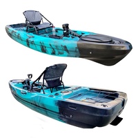 Kayak de Pesca a Pedal de 10 pies de Plástico Rotomoldeado PE con Sistema de Pedales, Fabricante Real Young Kayak