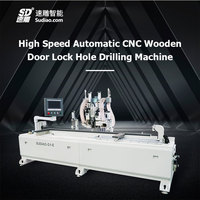 Routeur CNC pour bois SUDIAO à quatre broches, machine de gravure 6KW X4, déplacement 1300 x 2500 mm, précision de positionnement 0,05 mm