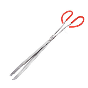 Stainless Steel Eel Clips For Catfish Freshwater Fishing Tools With Red Handle Extended Reach Pliers - Product Image 1