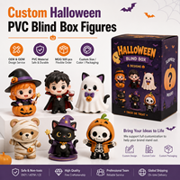 Figuras Decorativas de Halloween al por Mayor, Lindas Cajas Misteriosas Sorpresa, Juguetes Personalizados para Regalos Corporativos, Promociones de Temporada, Mini Muñecas de PVC