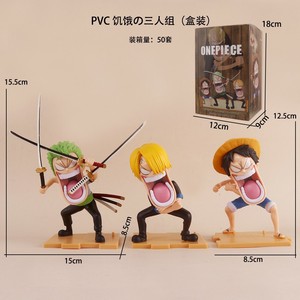 Lot de 3 figurines PVC Q Version One Piece : Luffy, Zoro et <span class=keywords><strong>Sanji</strong></span> (le Trio Affamé) - Product Image 4