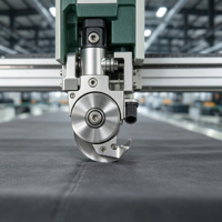Machine de découpe industrielle automatique à rouleaux pour tissus, machine de découpe de motifs pour vêtements et textiles, couteau oscillant CNC à grande vitesse