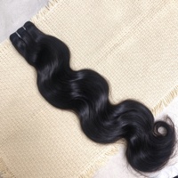 Vendor Rambut Manusia 100% Asli Grosir, Bundel Rambut Virgin Brasil 15A Raw Double Drawn Cuticle Aligned Body Wave