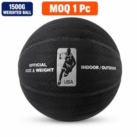 Balón de Baloncesto Personalizado con Peso Ajustable, Talla 7, 1.5 kg |   Cuero Duradero que Absorbe la Humedad, Antideslizante, para Entrenamiento de Fuerza, con Logotipo Disponible, Venta al Por Mayor