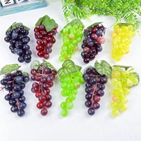 Kunstmatige fruitdruiven Real Touch Plastic decoratieve druiven voor vintage bruiloftsfeestdecoratie