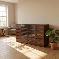 Meuble de rangement à tiroirs multi-compartiments avec tiroirs transparents et solides mixtes pour la maison, le bureau, les loisirs créatifs, les cosmétiques et les outils