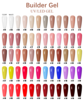 Vente en gros Kudan Hard Pink Series Gel de construction imperméable pour toutes les conditions Gel d'extension de constructeur de lampes UV pour salon de manucure