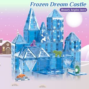 Blocs de construction magnétiques pour enfants 3D STEM Magic, fenêtre colorée, monde de la glace et de la neige, animaux marins, ensembles en plastique - Product Image 2