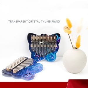 Kalimba de cristal transparente de 17 tonos, piano de pulgar acrílico, piano de dedo portátil para principiantes, amantes de la música, instrumento musical, regalo - Product Image 2