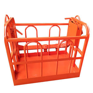 ตะกร้าเครนแข็งแรงทนทานขนาด1.5x0.8x1ม. 2ตันเครื่องจักรก่อสร้างสีเหลือง - Product Image 5