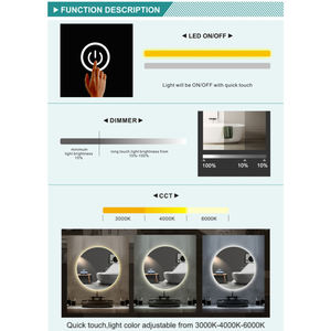 GTS-1W1201 12V 5A 60W LED Bathroom Mirror Inductive Switch Single Touch <strong>Sensor</strong> - Product Image 4