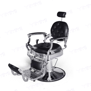 Chaise de salon de coiffure moderne, très résistante, inclinable, noire, pour salon de coiffure - Product Image 2