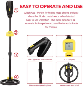 아이들을위한 MD-1014 베스트셀러 골드 탐지기 보물 금속 탐지기 드 메탈 골드 키즈 금속 탐지기 - Product Image 2