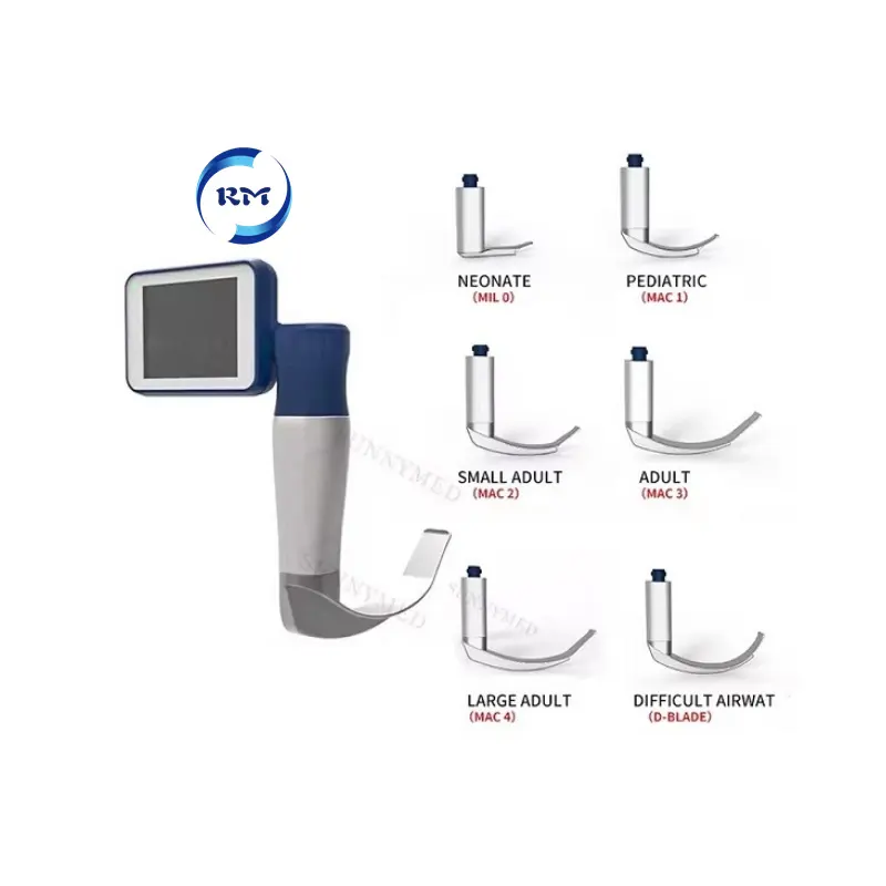 China factory handheld portable operating video laryngoscope reusable portable camera endoscope