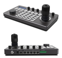 Controlador de teclado PTZ de red con joystick 4D y configuración web, para sistema de videoconferencia PoE