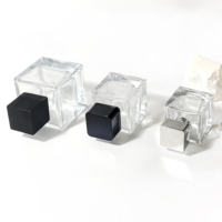 À vendre : Flacon de parfum en verre de luxe sur mesure, forme cube, 30 ml, 50 ml, 100 ml, avec atomiseur.