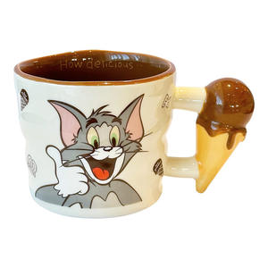 Tasse en céramique Tom et Jerry avec poignée en forme de crème glacée, design de dessin animé, pour café, thé, cadeau pour filles et enfants - Product Image 5