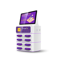 Stasiun Power Bank Bersama 8 Slot CYD-008S dengan Layar Digital dan Manajemen Perangkat Lunak IoT untuk Bisnis Pasif