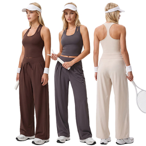 Vêtements pour femmes, ensembles de survêtements athleisure, pantalons larges pour femmes, pantalons amples, combinaison, ensembles de danse pour femmes, tenue, ensembles 2 pièces - Product Image 1