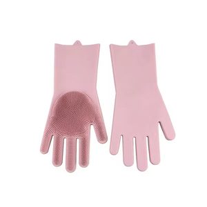 Customized Colo Medium Thick Sponge Reusable Silicone Dish Cleaning for <b>Pet</b> Dog Shedding Gloves <b>Brush</b> - Product Image 6