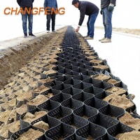 Géocell en HDPE industriel à installation facile, grille de gravier en plastique, prix du géocell, stabilisateur de gravier extérieur, géocell anti-corrosion