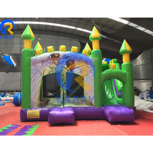 Brincolín Inflable para Jardín con Tobogán, Castillo Inflable para Niños, Brincolín Comercial Inflable de PVC Resistente - Product Image 1