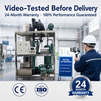 Machine à glace industrielle en tubes de 10 000 kg, en acier inoxydable 304, refroidie par eau, 22 mm, 29 mm, automatique, personnalisée, fiable, durable, vente en gros
