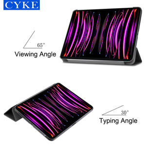CYKE เคสแท็บเล็ตหนัง Pu สำหรับ Apple Ipad Pro 2022,เคสหลัง Pc แบบแข็งเปิด/ปิดหน้าจออัตโนมัติ12.9ใหม่ปี2022 - Product Image 3