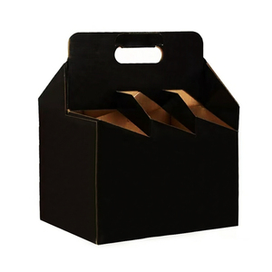 Caja Portabebidas Personalizada <span class=keywords><strong>de</strong></span> Materiales Reciclados, Porta Cervezas <span class=keywords><strong>de</strong></span> 4 y 6 Unidades, Porta Botellas/Latas <span class=keywords><strong>de</strong></span> Cartón Plegable con Asa - Product Image 4