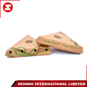 Custom recycled printed small hard fast food folding brown kraft <span class=keywords><strong>pizza</strong></span> paper box packing - Product Image 2