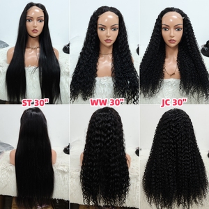 Letsfly Promotion 46$ Perruques Lace Closure 4x4 Densité 280% Cheveux Humains 100% Jerry Curly Straight 14-34 Pouces Cheveux Vierges 10A - Product Image 5
