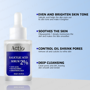Suero Facial con Ácido Salicílico para Eliminar el Acné, Exfoliante Facial, Suero con <span class=keywords><strong>AHA</strong></span> + Ácido Salicílico - Product Image 3