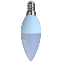 Ampoules LED SMD C37 5W Lumière du jour 4000K-5000K AC110V E14 E26 E27 Verre 50000 heures Lumières résidentielles type bougie Dimmables IRC80
