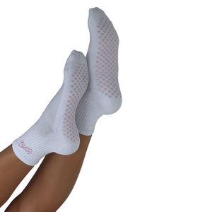Chaussettes de football personnalisées blanches, absorbantes, respirantes, antidérapantes, avec grip, chaussettes de sport - Product Image 5