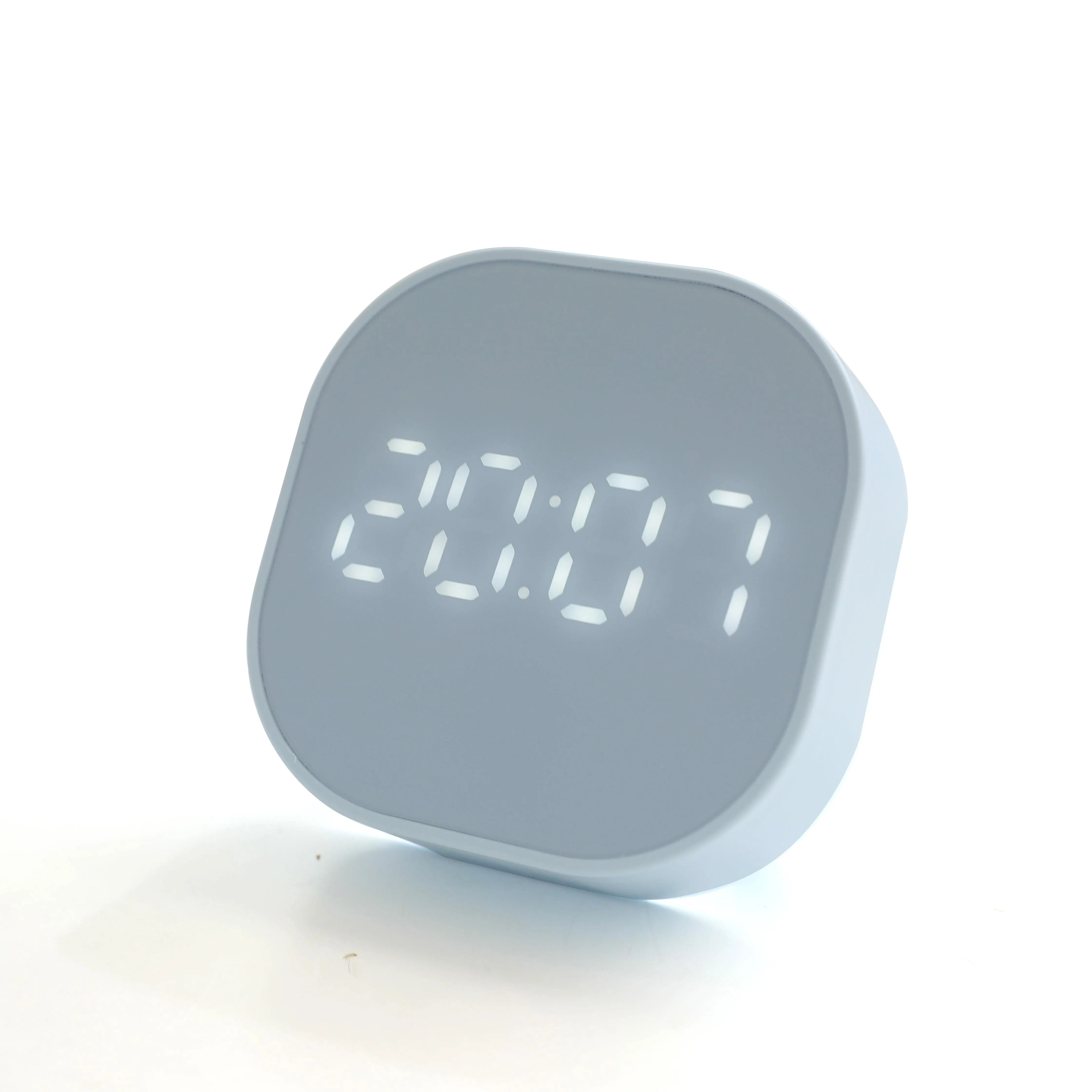 2020 LED Light Mini Modern Cube Desk & Table Clocks Smart Digital Kids Led Alarm Clock with Displays Time