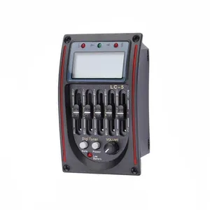 Égaliseur 5 bandes pour guitare acoustique, préampli avec égaliseur de volume réglable, ensemble d'accessoires pour instruments de musique - Product Image 2