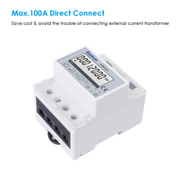 Medidor de Energía Inteligente Eastron SDM320C de Riel DIN Monofásico de 100A, Conexión Directa, Clase 0.5S, Modbus RS485 para Sistema AMR