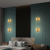 Applique murale LED ultra-mince créative simple pour chambre à coucher chevet escalier allée applique murale circulaire pour l'atmosphère